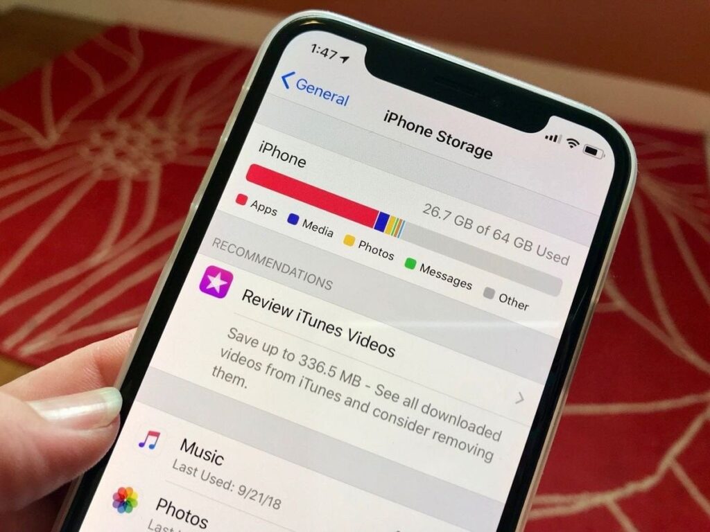 iPhone storage management tips